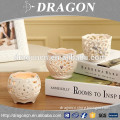Decoration hollow out ceramic tea cup candle holder